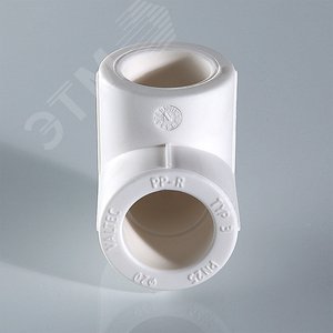 Угольник 32 мм 90 град., полипропиленовый PPR, белый - фото 2