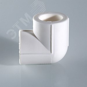 Угольник 32 мм 90 град., полипропиленовый PPR, белый - фото 4