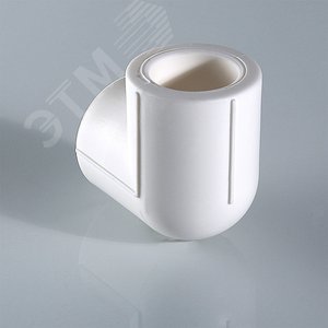 Угольник 32 мм 90 град., полипропиленовый PPR, белый - фото 5