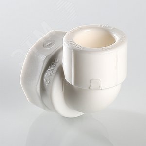 Угольник комбинированный 32x3/4' ВР переходной, полипропиленовый PPR, белый - фото 5