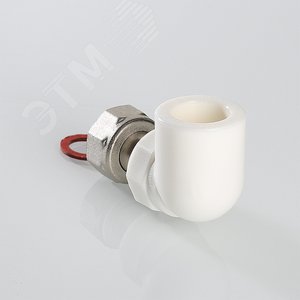 Угольник комбинированный 25x3/4' ВР с накидной гайкой, переходной, полипропиленовый PPR, белый - фото 5