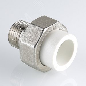 Муфта разъемная 20x1/2' НР полипропиленовое PPR белое - фото 5