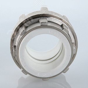 Соединение разборное 75 мм полипропиленовое PPR белое - фото 2