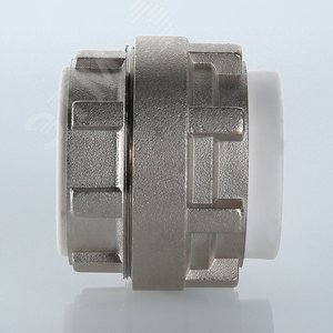 Соединение разборное 75 мм полипропиленовое PPR белое - фото 4