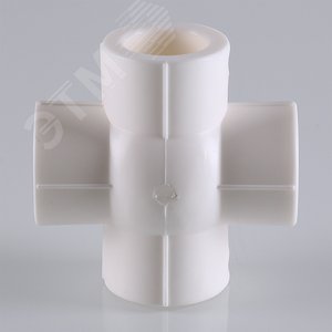 Крестовина 20 компланарная, полипропиленовая PPR серая - фото 4