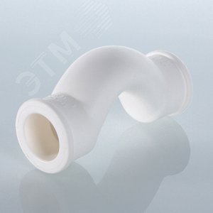 Обвод 25 мм с муфтами короткий полипропиленовый PPR белый - фото 3