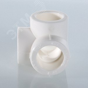 Крестовина 20 двухплоскостная полипропиленовая PPR белая - фото 2