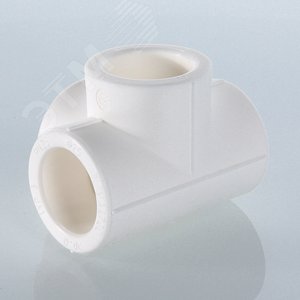 Крестовина 20 двухплоскостная полипропиленовая PPR белая - фото 3