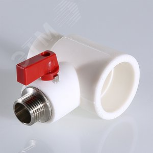 Тройник коллекторный 40x3/4' НР с шаровым краном полипропиленовый PPR - фото 3