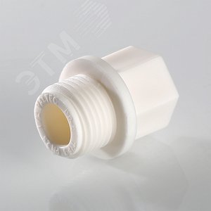 Заглушка 3/4' резьбовая, полипропиленовая PPR серая - фото 3