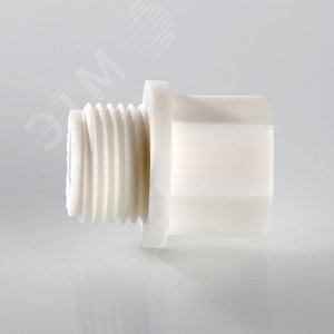 Заглушка 3/4' резьбовая, полипропиленовая PPR серая - фото 4