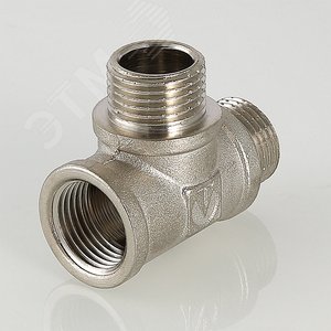 Тройник ВНН 1/2'х1/2'х1/2' переходной, никелированный - фото 3