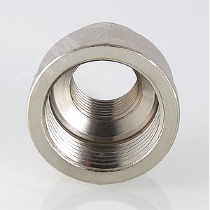 Муфта ВВ 1/2'х3/8' переходная, никелированная - фото 2