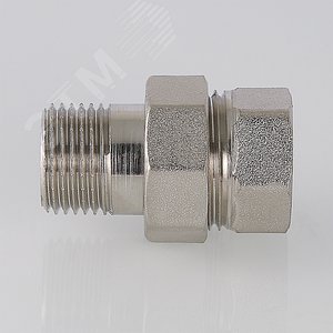 Сгон разъемный ВН 3/4' прямой (американка), никелированный - фото 4