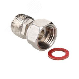 Изображение товара Полусгон прямой 1/2'x1/2' НР с накидной гайкой (шт)