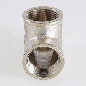 Тройник ВВВ 1'х3/4'х1' переходной, никелированный - фото 2