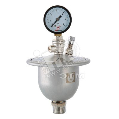 Гаситель гидроударов мембранный с манометром