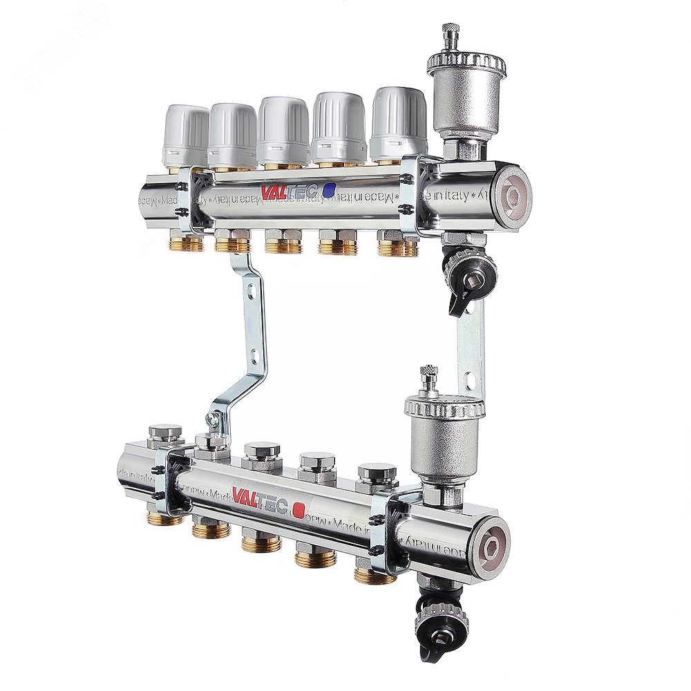 Изображение товара Коллекторная группа с расходомерами 1'x6 выходов 3/4'' EK VALTEC