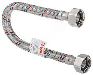 Изображение товара Гибкая подводка для воды VALTEC 1/2' 50 см нержавеющая сталь ВВ