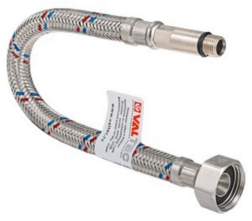 Изображение товара Гибкая подводка VALTEC М10x35 - 1/2' 30 см нержавеющая сталь