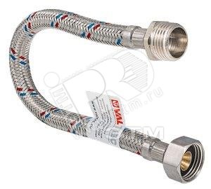 Изображение товара Гибкая подводка для воды VALTEC 50 см 1/2 ВН сталь нержавеющая