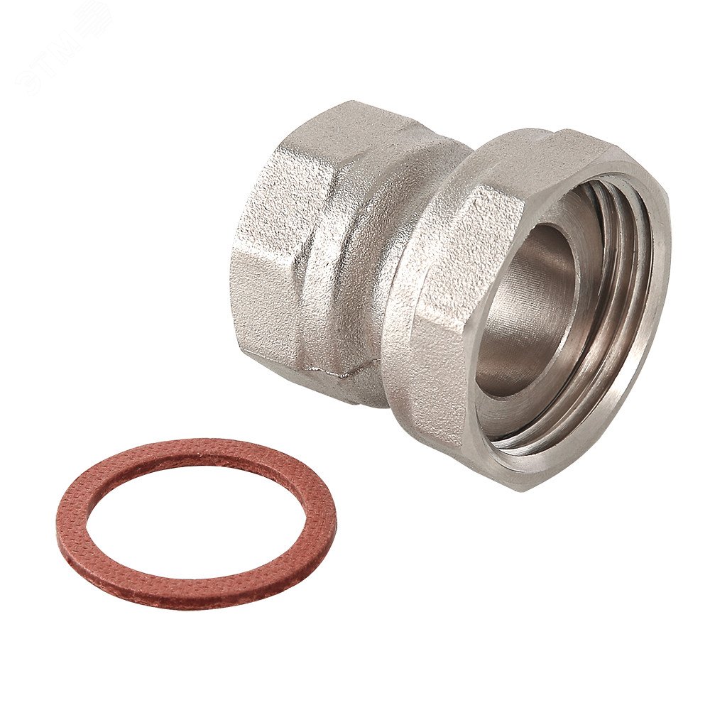 Изображение товара Полусгон 3/4'x1/2' ВН прямой с накидной гайкой латунь VALTEC