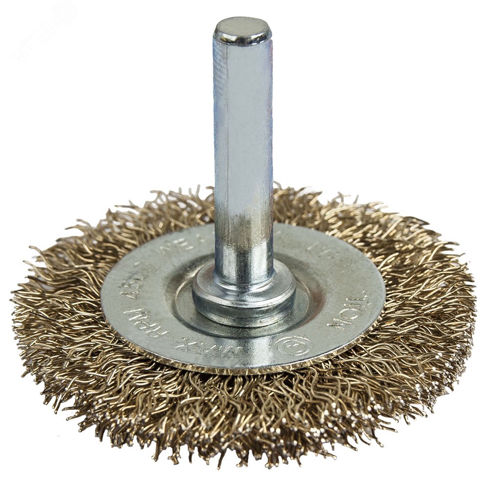 Изображение товара Кордщетка для дрели радиальная мягкая, 50 мм, хвост 6 мм (шт)