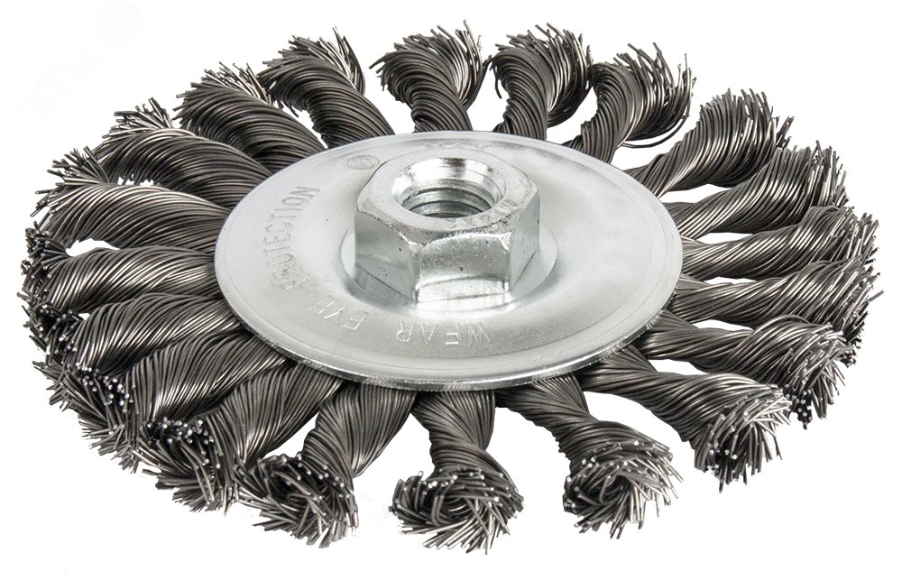 Изображение товара Кордщетка для МШУ радиальная витая 125 мм М14 ПРАКТИКА