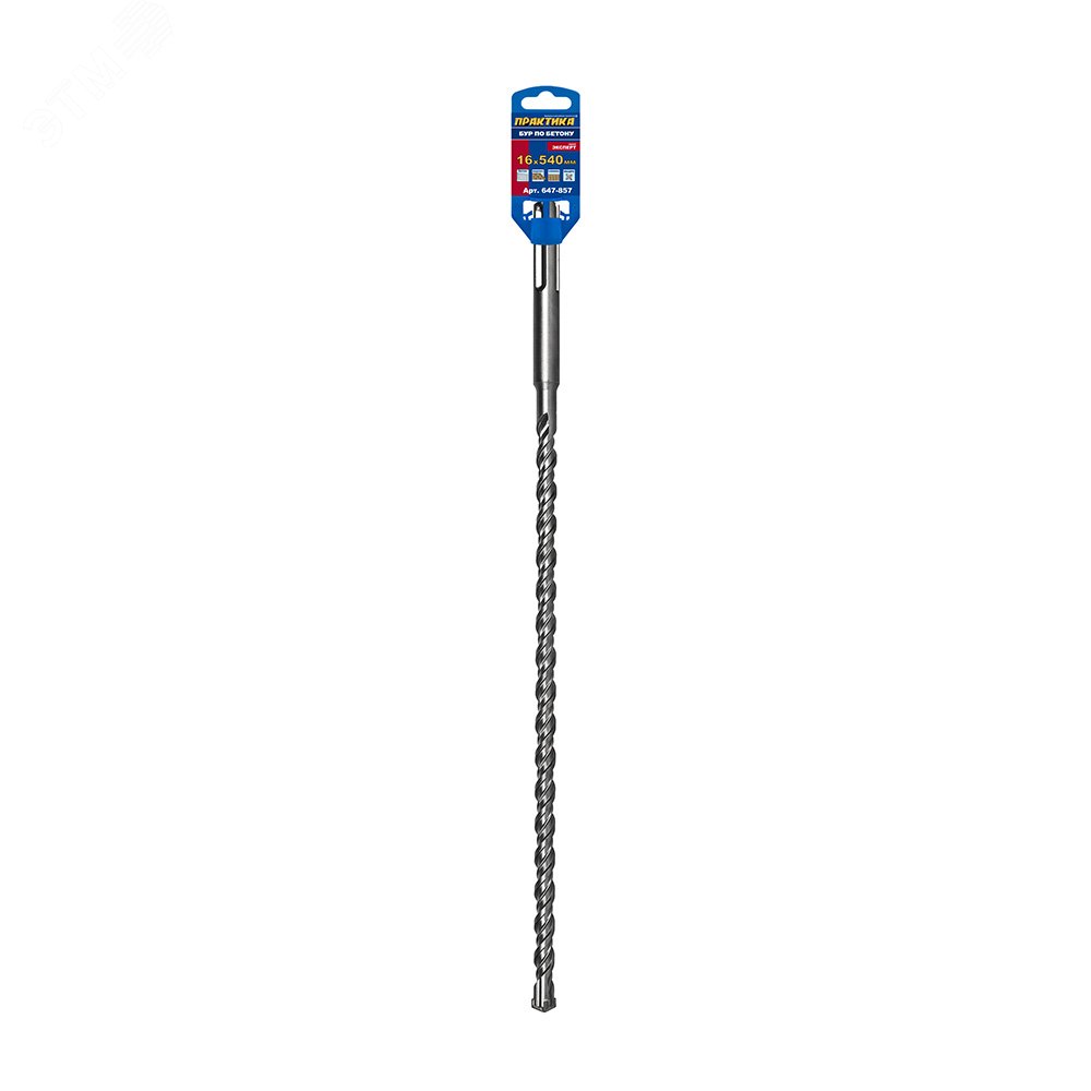 Изображение товара Бур SDS-MAX 16х400-540 мм серия Эксперт для бетона кирпича и камня от Практика