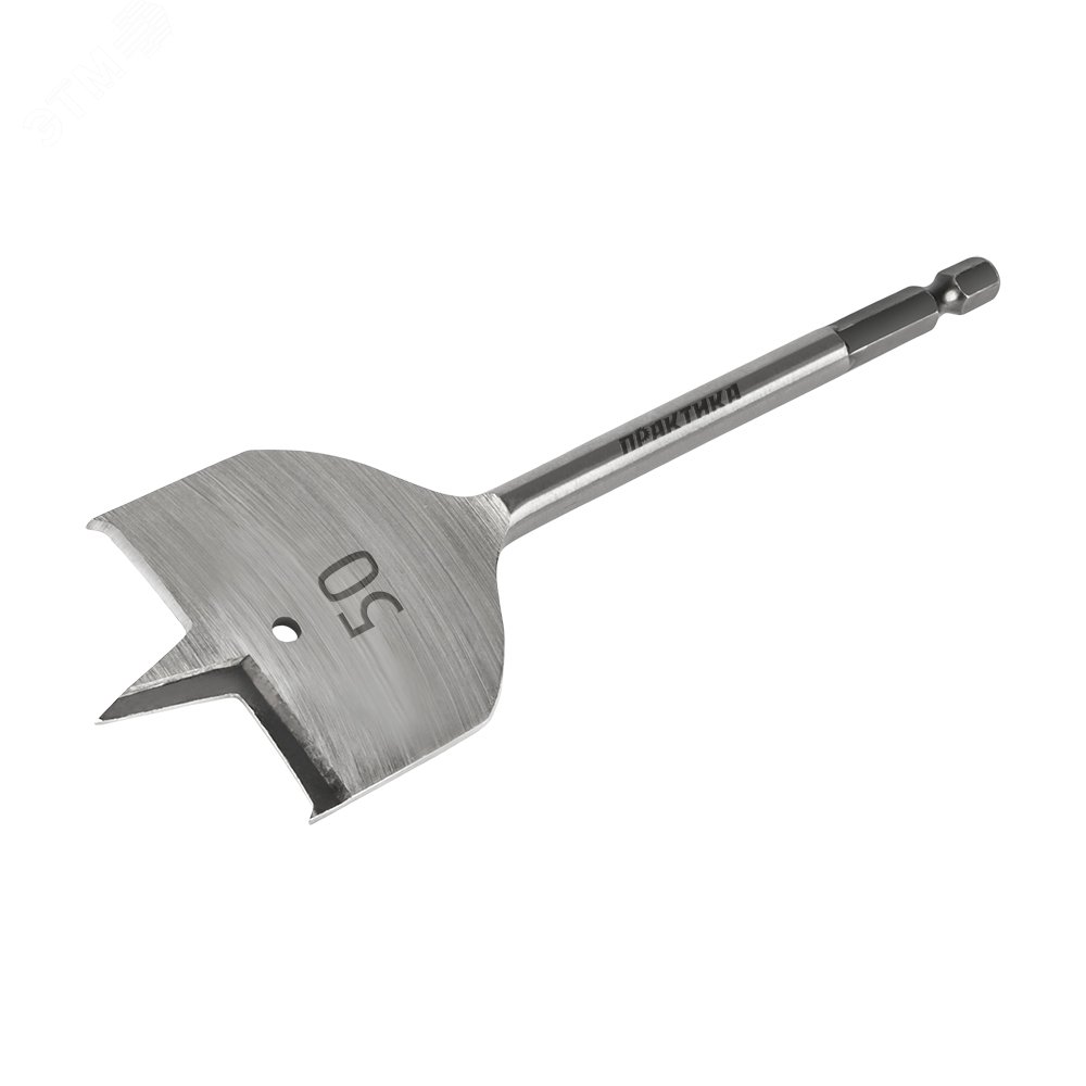 Изображение товара Сверло по дереву Практика 50х152 мм перовое для точного сверления