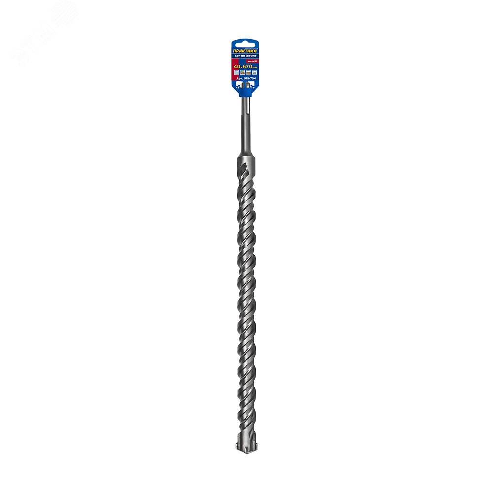 Изображение товара Бур SDS-MAX 40 х 530-670мм, КВАДРО, серия Эксперт, по бетону (шт) Изображение товара Бур SDS-MAX 40 х 530-670мм, КВАДРО, серия Эксперт, по бетону (шт)