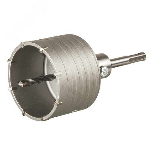 Изображение товара Коронка твердосплавная, SDS- Plus ударная 82 мм, 1шт, клипса (шт)