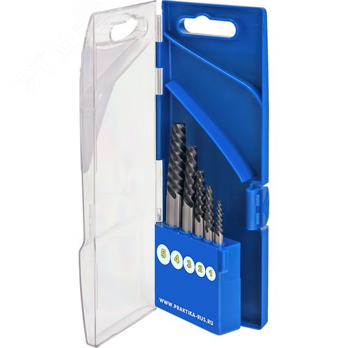 Изображение товара Набор для извлечения саморезов, для шпилек и болтов Эксперт, 5 шт, ПРО кассета (шт)