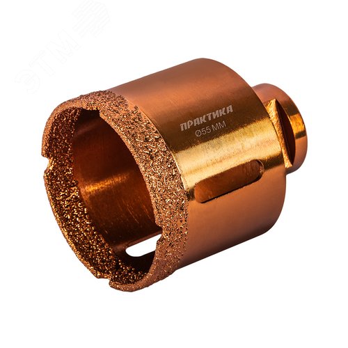 Изображение товара Коронка алмазная для УШМ, Эксперт 55 мм, 1шт, блистер (шт)