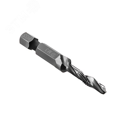 Изображение товара Сверло метчик, М5 шаг 0,8 мм, длина 54 мм, хвостовик HEX 1-4', блистер (шт)