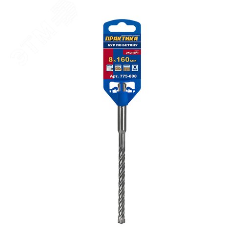 Изображение товара Бур SDS-plus, 8 х 100-160 мм, Х-тип серия Эксперт по бетону (шт)