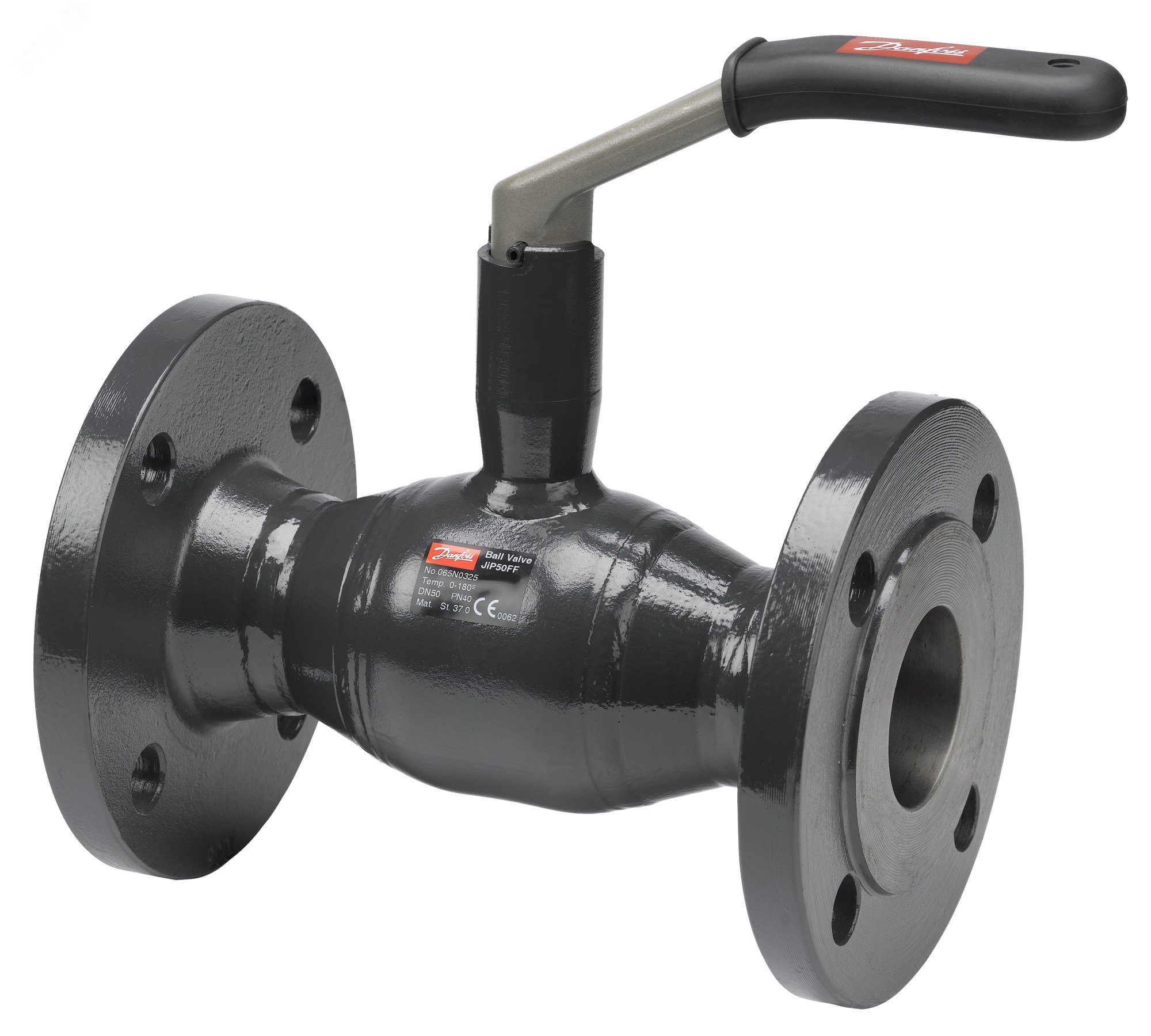 Кран шаровой полнопроходной Ду100Ру16 с ручкой JIP FF