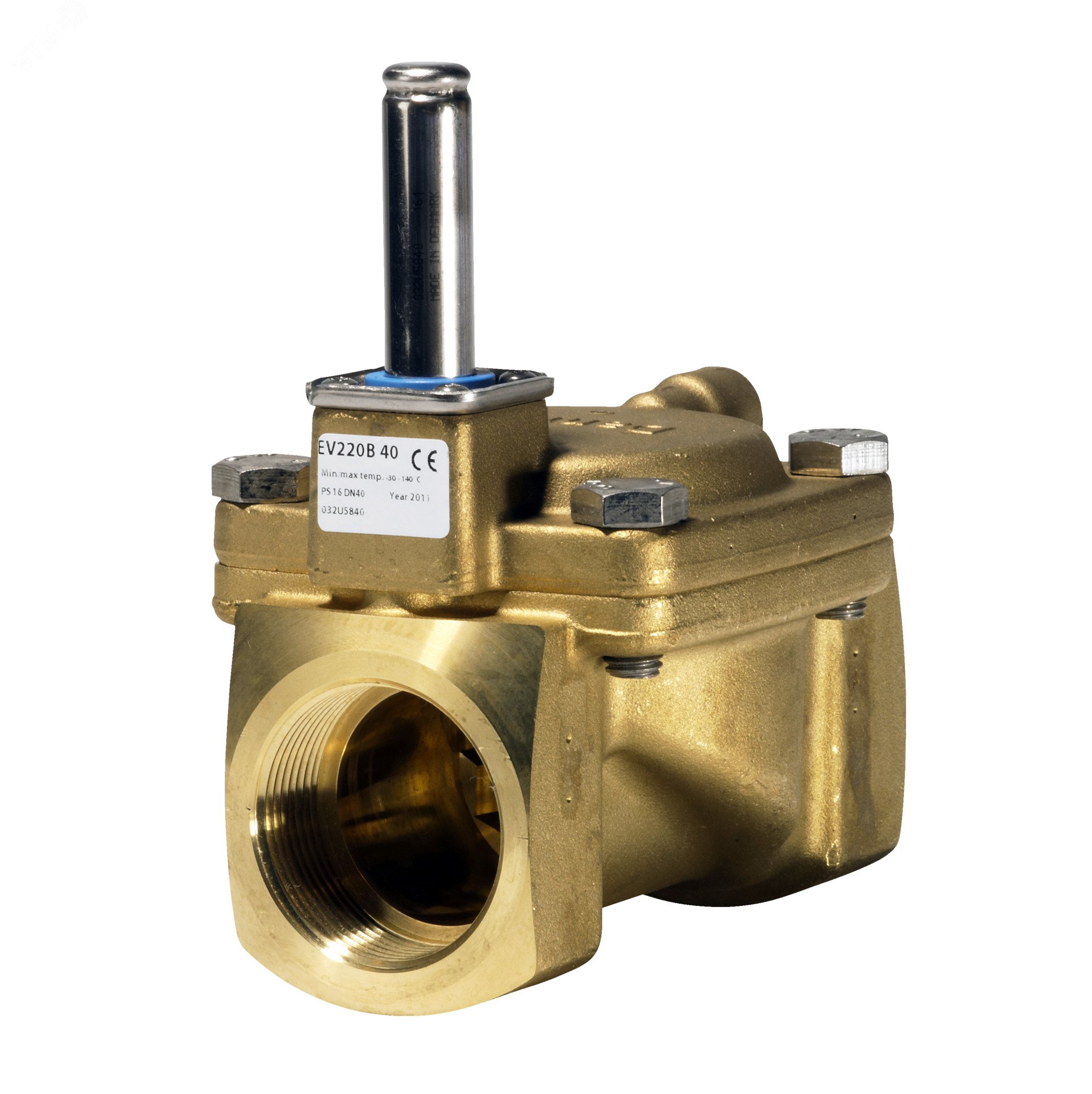 Двухпозиционный двухходовой клапан. Данфосс с пружиной сверху. Клапан электрический. Соленоидный клапан данфосс. Amz112 danfoss ду25.