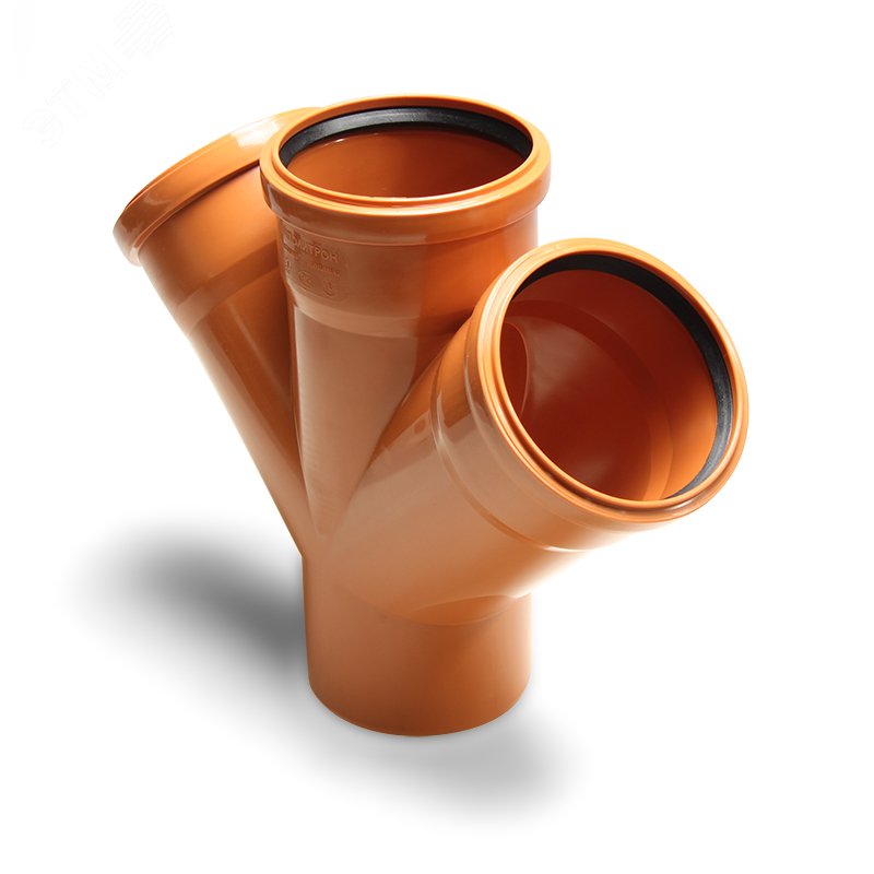 Изображение товара Крестовина 110 45 град. одноплоскостная для наружной канализации PRO AQUA