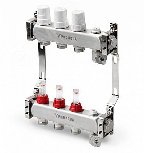 Изображение товара Блок коллекторный с расходомерами 11 выходов, 630 мм, 1X3/4 (шт)