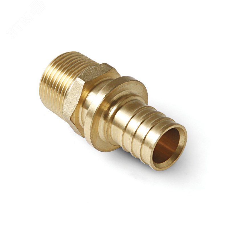 Переходник 40х1 1/4'НР с наружной резьбой, аксиальный, латунь