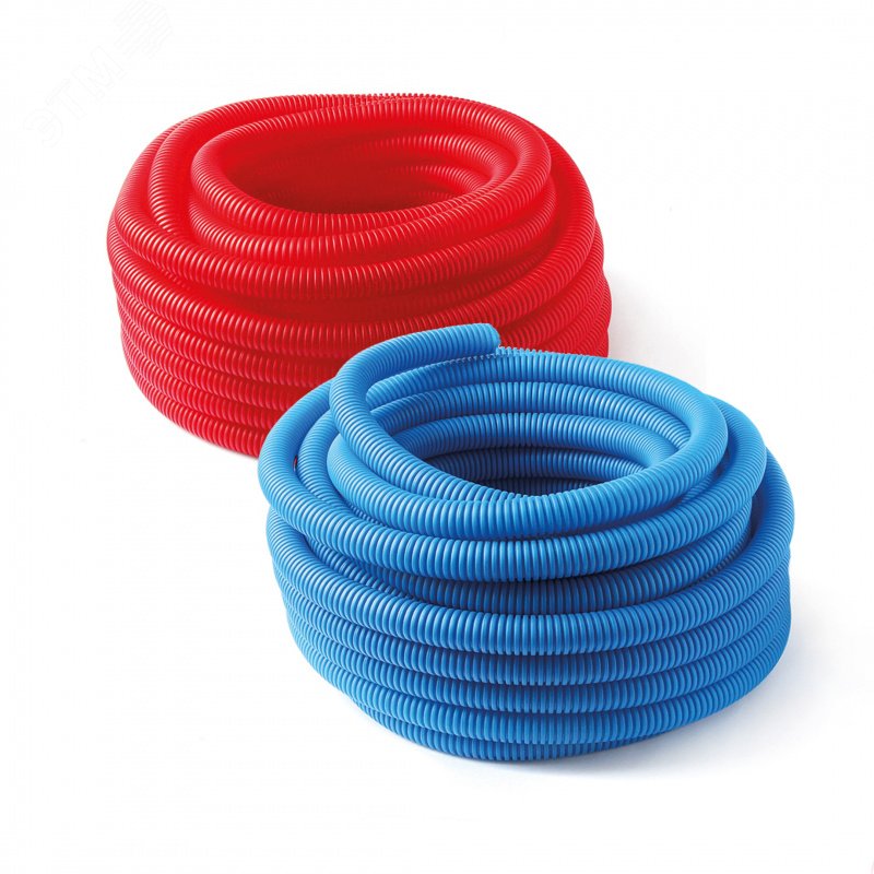 Изображение товара Труба гофрированная 35 красная, для трубы 25, бухта 30м (м)