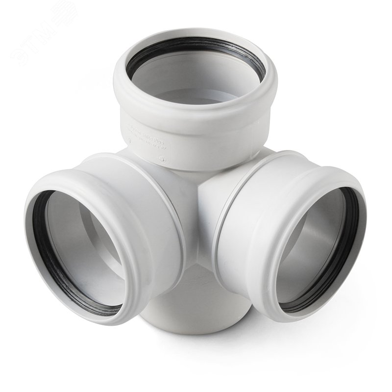 Изображение товара Крестовина 110 87 град двухплоскостная для канализации PRO AQUA