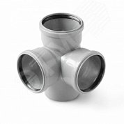 Изображение товара Крестовина канализационная 2х-плоскостная COMFORT PRO AQUA диаметр 110 мм