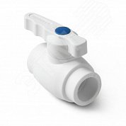 Изображение товара Кран шаровой 20 мм полнопроходной Prime Белый PRO AQUA