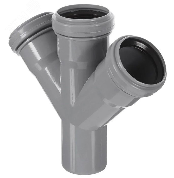 Изображение товара Крестовина канализационная одноплоскостная 50 мм 45 градусов PRO AQUA