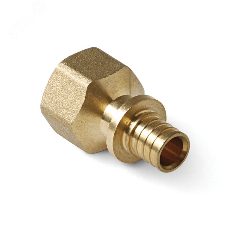 Переходник 20х3/4'ВР с внутренней резьбой, аксиальный, латунь