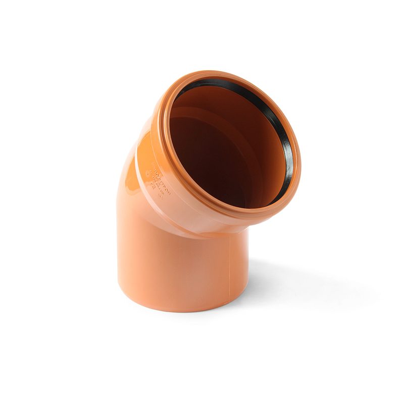 Отвод 160 45 град., для наружной канализации