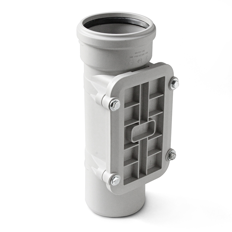 Ревизия 110 мм с крышкой прямоугольной, для бесшумной канализации