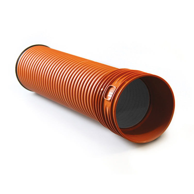 Труба гофрированная 500x6000 мм с итегрированной муфтой SN16, наружняя